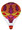 Flaming Bright Jacobean Balloon