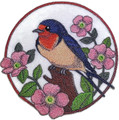 Barn Swallow And Wild Rose Circle