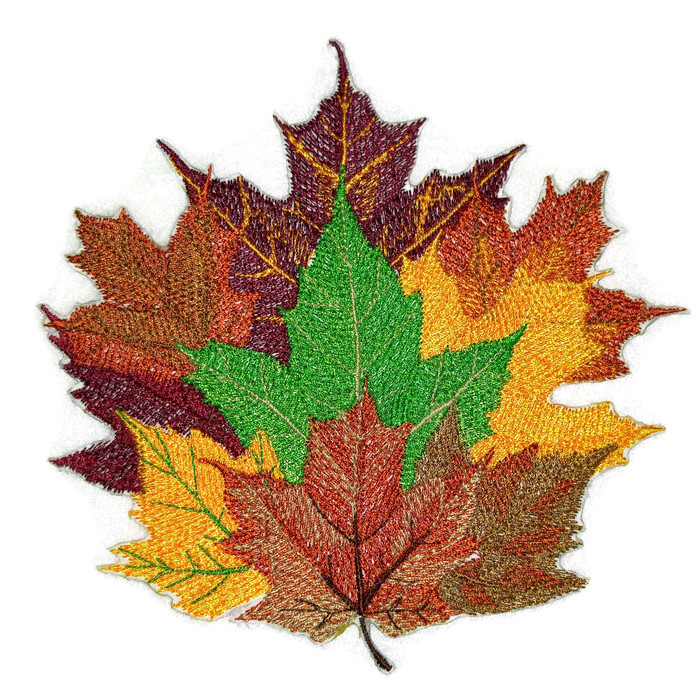 14pcs Maple Leaf Pattern Combination Clothes Patch, Used To Repair