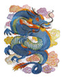 Dragon In Watercolor