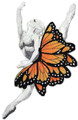 Ballerina Dancer With Butterflies