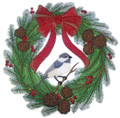 Chickadee Dee Christmas Wreath