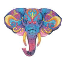 Vibrant Elephant in Watercolor
