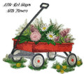 Little Red Wagon With Flowers