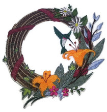 ;Hummingbird And Flower Wreath