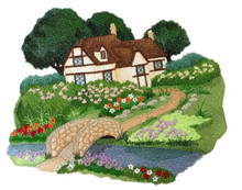 English Cottage Garden Scene