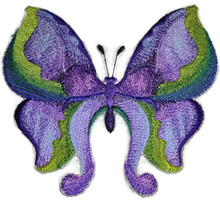 Watercolor Iris Butterfly

