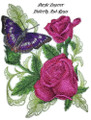 Purple Emperor Butterfly And Roses