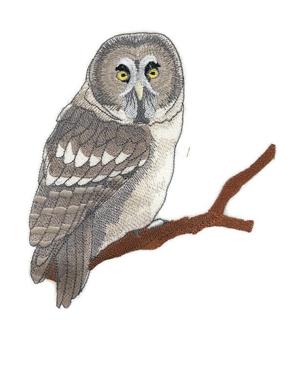 Beyond Vision Custom Birds [Great Grey Owl] Embroidered Iron