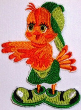 Chicken Embroidery Logo Iron On Patch