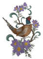 South Dakota Ring-Necked Pheasant and Pasqueflower Medley