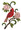 West Virginia Cardinal and Rhododendron Bird 