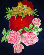 Easter embroidery applique patch