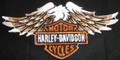 Harly Davidson Logo With Eagle Iron On Patch