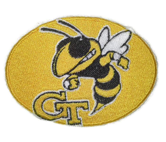 Georgia Tech Yellow Jacket Logo Iron On Patch - Beyond Vision Mall