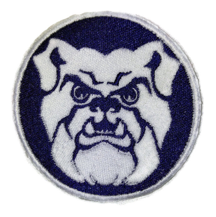 Patch Ricamata A Caldo Bulldog, Testa Di Cane, Dimensioni 8,4 X 7,6 Cm, Per Giacca, Zaino, Cappello