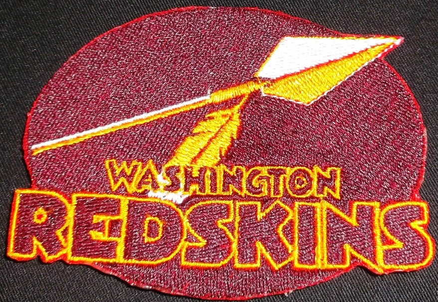 Redskins r logo embroidery design