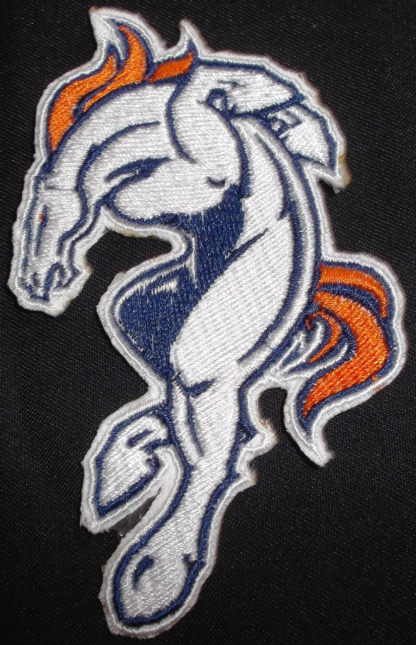 Denver Broncos Embroidered Iron On Patch.