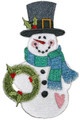 Snowman with Wreath,