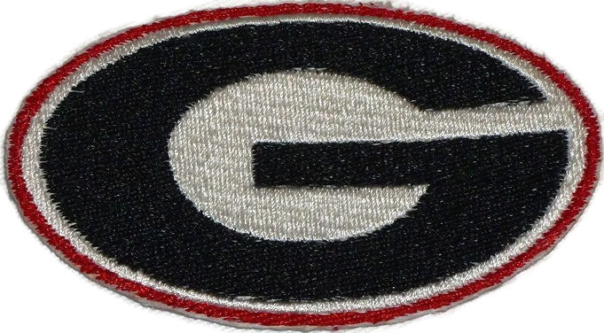Georgia  Bulldogs   Sport  Logo   Embroidery Patch Iron and sewing on Clothes. 