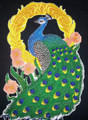 Peacock cameo Embroidery Iron On Patch