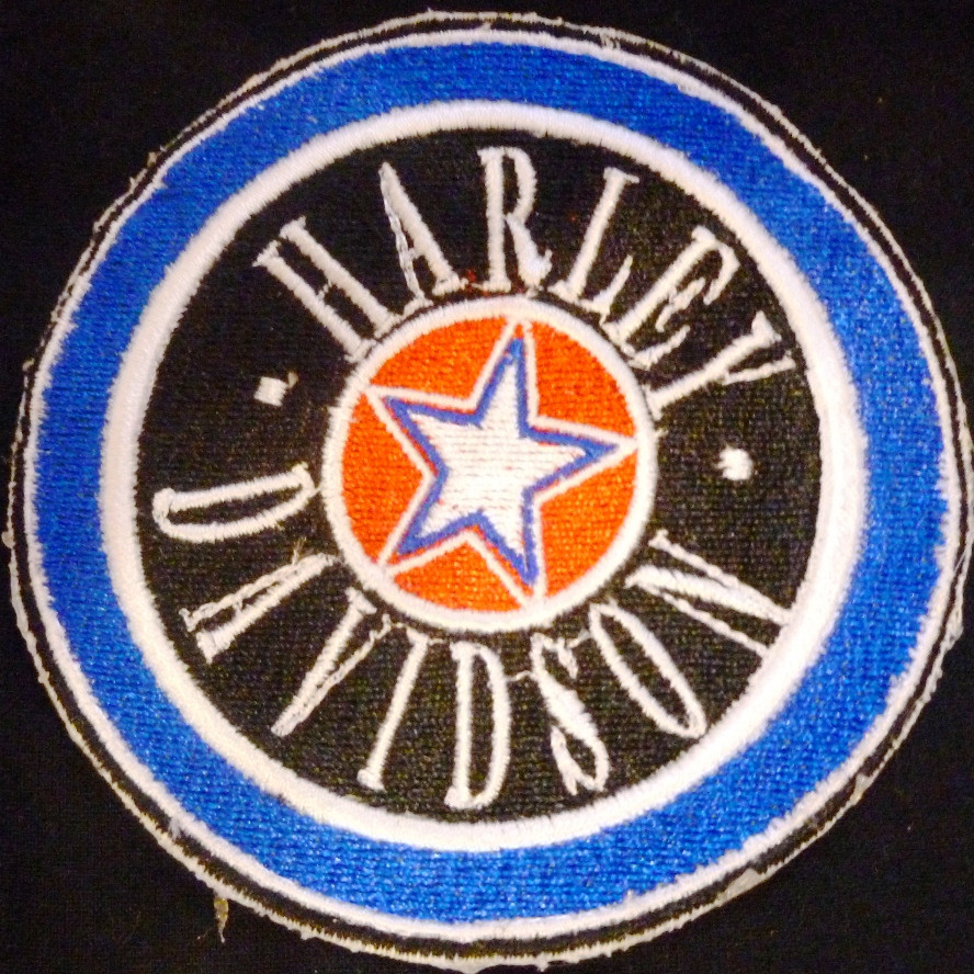 Harley Davidson Embroidered Patch - Harley Blue Logo Wing 15 Large Sew on  Patch