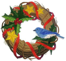Blue Bird Wreath