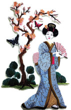 Geisha And butterflies
