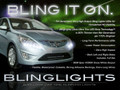 2012 2013 2014 Hyundai Verna LED DRL Light Strips for Headlamps Headlights Day Time Running Lamps