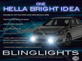 2013 2014 2015 VW Golf Xenon Fog Lamp Driving Light Kit Mk7 VII Foglamps Foglights Drivinglights