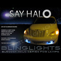 Halo Fog Lights Lamps Kit for 2006 2007 2008 2009 2010 Chrysler PT Cruiser