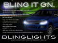 2012 2013 2014 Ford Ranger Xenon Foglamps Foglights Driving Fog Lamps Lamp Lights Light Set Kit