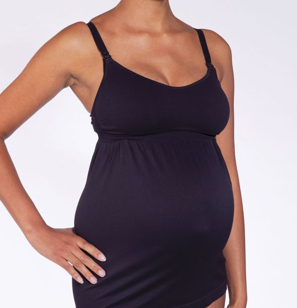 Medela Nursing Cami For Maternity/Breastfeeding, Black, Large