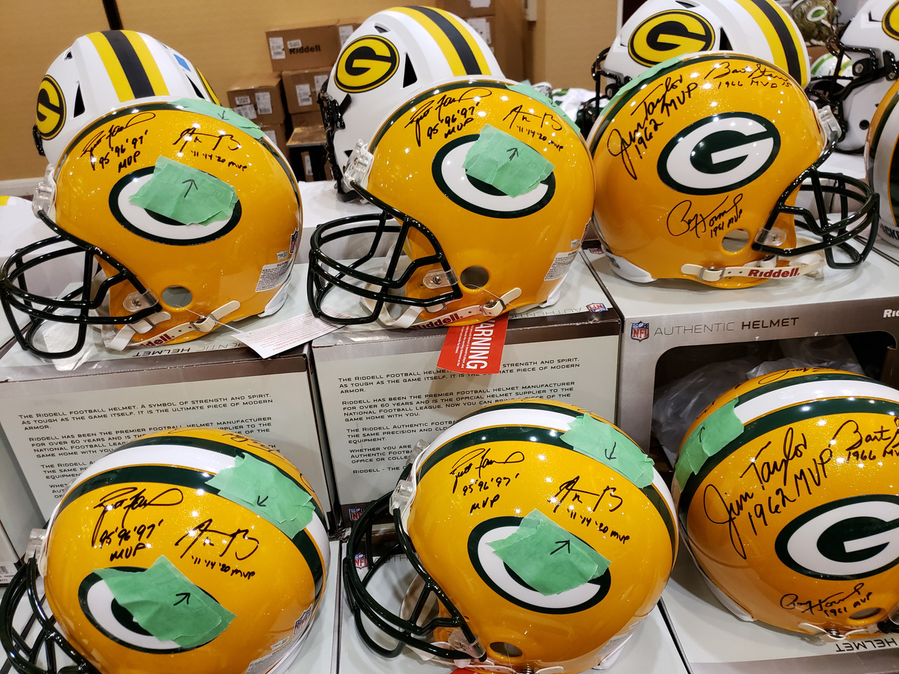 Limited-Time Super Discount** The 5MVP Signed Green Bay Packers Proline Helmet Signed by Paul Hornung, Jim Taylor, Bart Starr, Brett Favre, and Aaron Rodgers - Packer Greats Limited-Time Super Discount** The 5MVP Signed Green Bay Packers Proline Helmet Signed by Paul Hornung, Jim Taylor, Bart Starr, Brett Favre, and Aaron Rodgers - Packer Greats