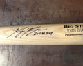 Ryan Braun signed Blonde Baseball Bat with 2011 NL MVP Inscribed