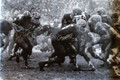 "Mud Bowl" Fine Art 24x36 Canvas Autographed by Jim Taylor and Paul Hornung