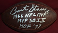 *RARE/EXCLUSIVE* Bart Starr Autographed (3 Inscriptions!) Official NFL Duke Football (only 3 produced, 1 left)