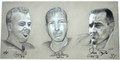 **Exclusive, Rare, Limited Edition** Hall of Fame Backfield Portrait Signed by Bart Starr, Paul Hornung, and Jim Taylor