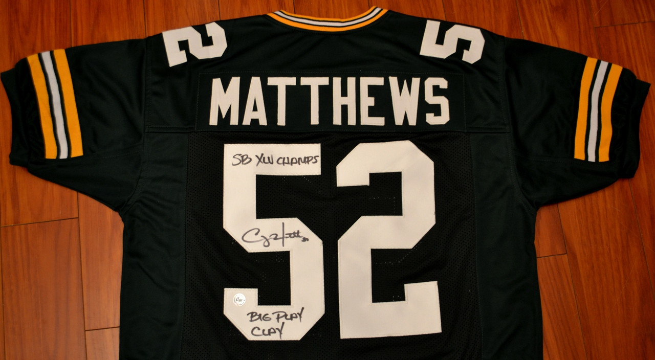 Clay Matthews Autographed Jersey with 