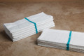 16 x 27 Value Hand Towel (green center stripe, 300/case)