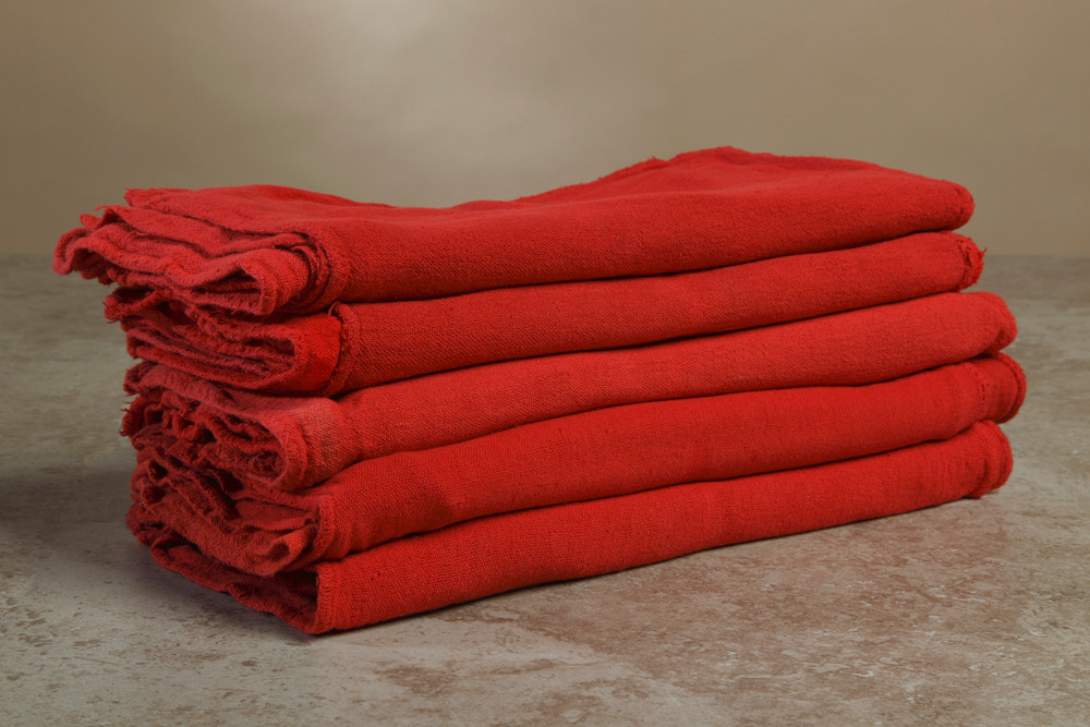 Red, Blue, Green & White Shop Towels in Bulk