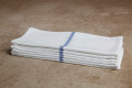 15 x 26 Premium Low Lint Herringbone Towel (blue pinstripe, 300/case)