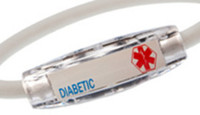Stylish & Conformable Medical Alert Diabetic Bracelet