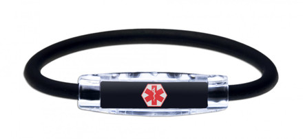 IonLoop Medical Alert Bracelet 
(front view)