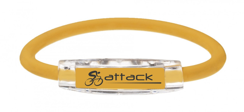 IonLoop Yellow Attack Cycling Bracelet
(front view)