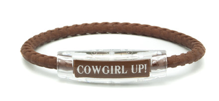 Cowgirl Up Brown Braided Bracelet