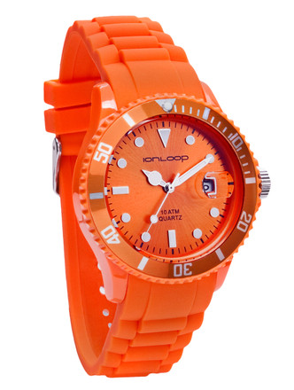 Orange Unisex IonTime Sport Wrist Watch
(Angle)