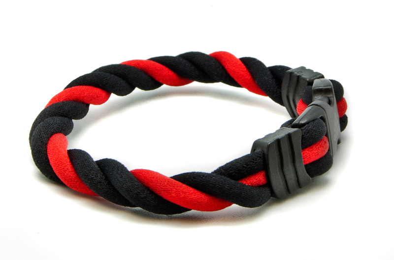 Adidas Braided Ionic Wristband - Red
(side view)