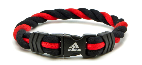Adidas Braided Ionic Wristband - Red
(front view)