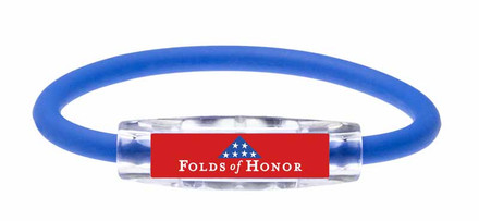 The IonLoop Folds of Honor Bracelet 
(front view)